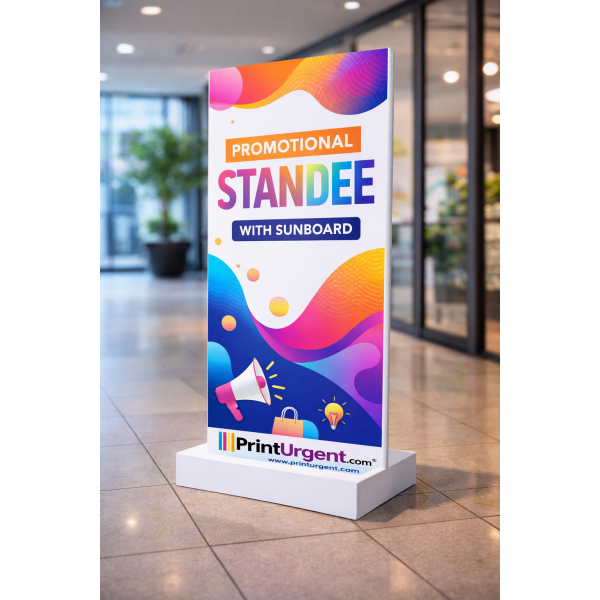 A Standee With Sunboard