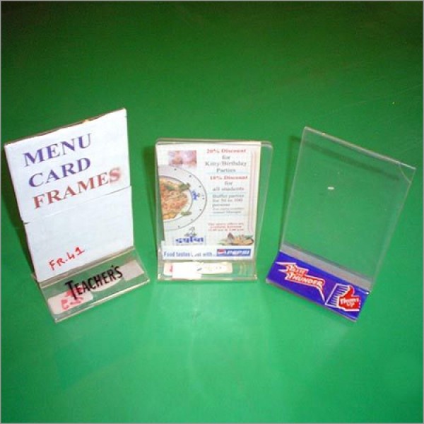 Acrylic Menu Card Frame