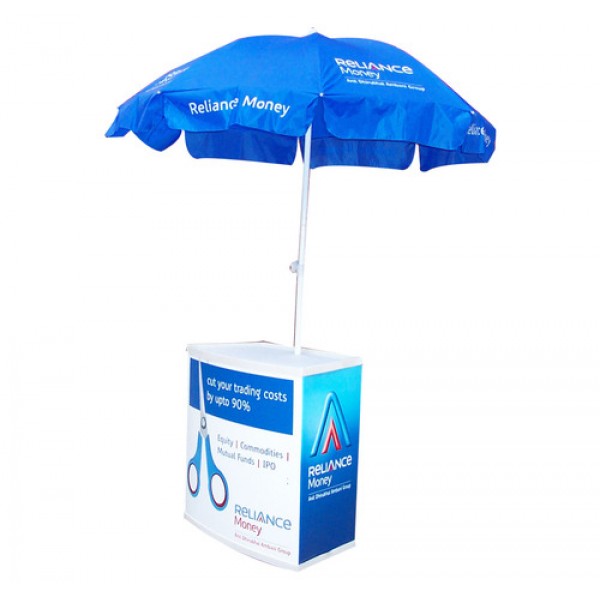 Promotional Table with Umbrella